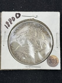 1880 D Morgan Silver Dollar Coin