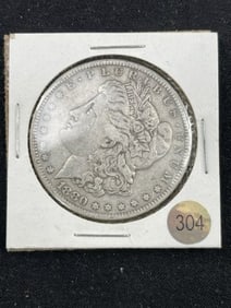 1880 S Morgan Silver Dollar Coin