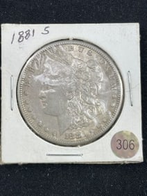 1881 S Morgan Silver Dollar Coin