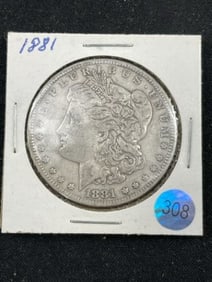 1881 Morgan Silver Dollar Coin