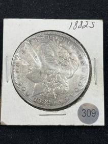 1882 S Morgan Silver Dollar Coin