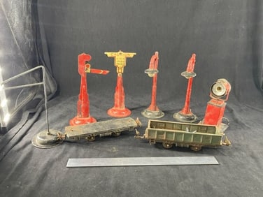 Lionel street lights, street signs, etc.