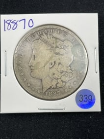 1887 O Morgan Silver Dollar Coin