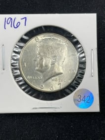 1967 Kennedy Half Dollar Silver Coin