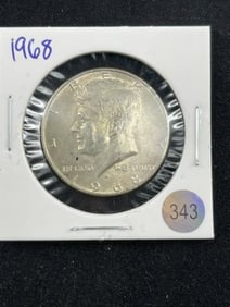 1968 Kennedy Half Dollar Silver Coin