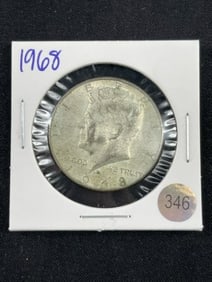 1968 Kennedy Half Dollar Silver Coin