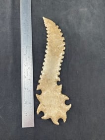 9 & 1/2" Tussinger Eccentric Indian Artifact Arrowhead