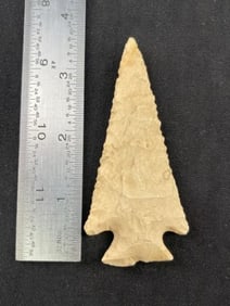 3 & 5/8" Hardin Indian Artifact Arrowhead