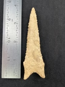 3 & 3/4" Dalton Indian Artifact Arrowhead
