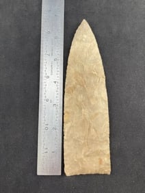 Unfluted Clovis from Texas Indian Artifact Arrowhead