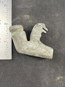 Bird Effigy Stone Pipe Indian Artifact Arrowhead