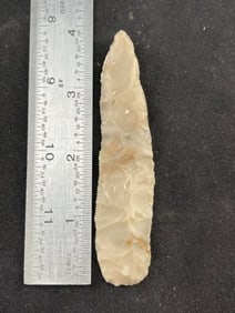 Squaw Knife - Light grey Pedernales flint. Kerr Co. Ex- Conners