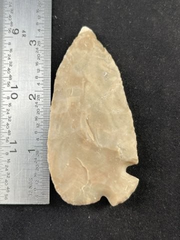 Corner Tang Knife - Light grey with white tip - Gillespie Co. Ex Delk (1 of 3)