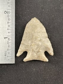Marcos point - Perfect, small and sharp Grey Llano River cobble, Kerr Co. Ex- Conners