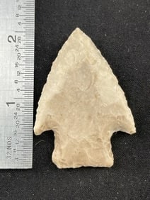 Marshall point - light creamy grey chert. Austin Co. Ex-Conners