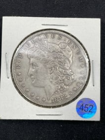 1882 Morgan Silver Dollar Coin