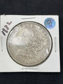 1882 Morgan Silver Dollar Coin