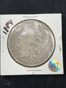1884 Morgan Silver Dollar Coin