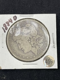 1884 O Morgan Silver Dollar Coin