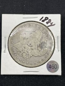 1884 Morgan Silver Dollar Coin