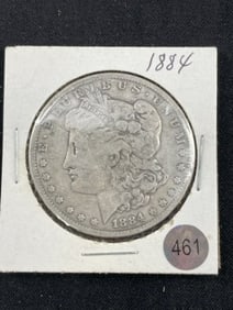1884 Morgan Silver Dollar Coin