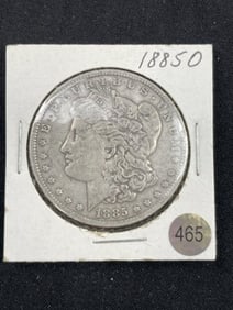 1885 O Morgan Silver Dollar Coin