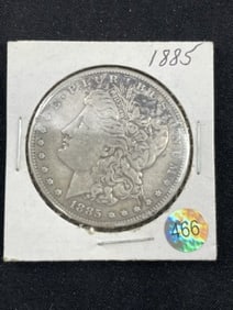 1885 Morgan Silver Dollar Coin