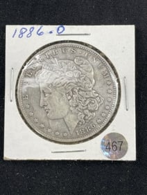 1886 O Morgan Silver Dollar Coin