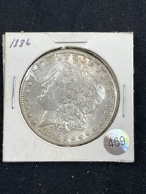 1886 Morgan Silver Dollar Coin