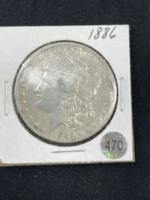 1886 Morgan Silver Dollar Coin