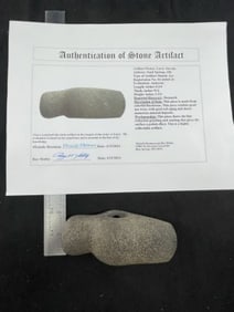 Danish Axe with Roy Motley COA from Denmark Indian Artifact Arrowhead