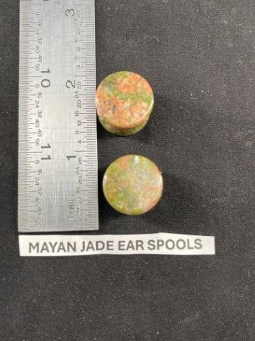 Mayan Jade Ear Spools (1 of 3)