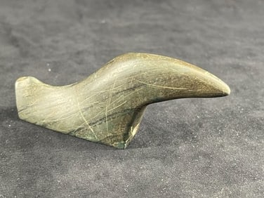 Slate Birdstone Indian Artifact Arrowhead