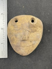 Pottery Human Effigy Face Indian Artifact Arrowhead