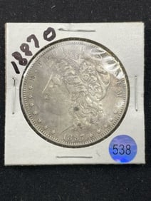1887 O Morgan Silver Dollar Coin