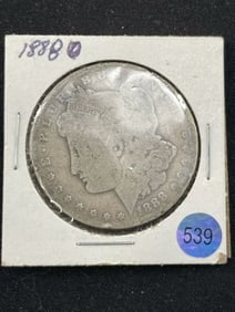 1888 O Morgan Silver Dollar Coin
