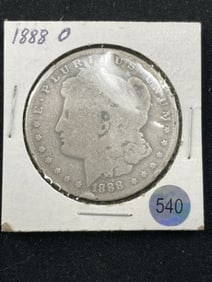 1888 O Morgan Silver Dollar Coin