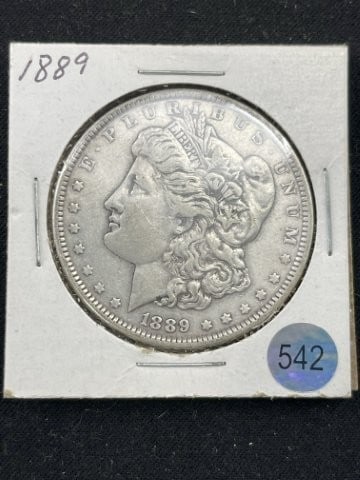 1889 Morgan Silver Dollar Coin (1 of 2)