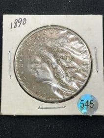1890 Morgan Silver Dollar Coin