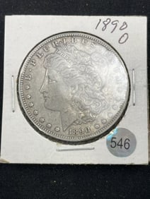 1890 O Morgan Silver Dollar Coin