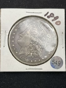 1890 Morgan Silver Dollar Coin