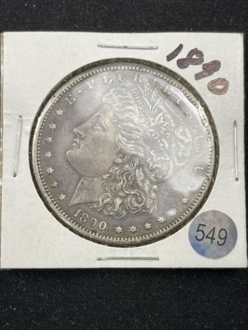 1890 Morgan Silver Dollar Coin (1 of 2)