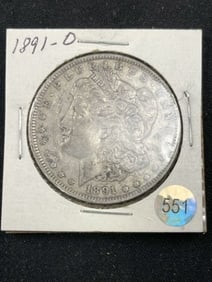 1891 O Morgan Silver Dollar Coin