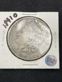 1891 O Morgan Silver Dollar Coin