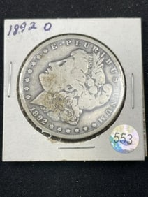 1892 O Morgan Silver Dollar Coin