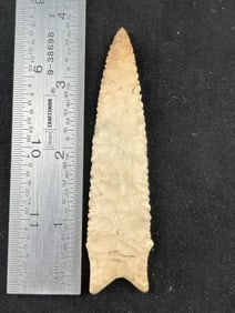 Dalton Indian Artifact Arrowhead