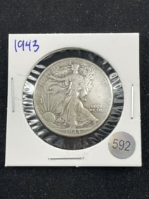 1943 Walking Liberty Half Dollar Silver Coin