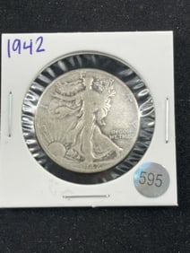 1942 Walking Liberty Half Dollar Silver Coin