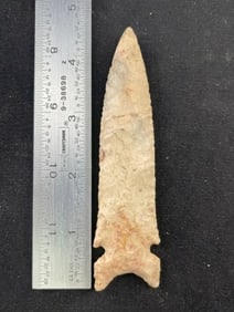 4 & 1/2" Graham Cave Indian Artifact Arrowhead