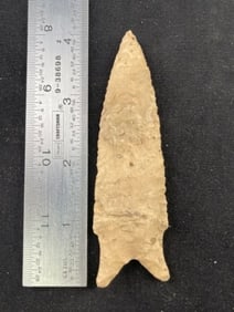 4" Dalton Indian Artifact Arrowhead